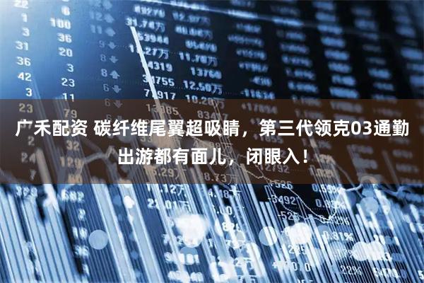 广禾配资 碳纤维尾翼超吸睛，第三代领克03通勤出游都有面儿，闭眼入！